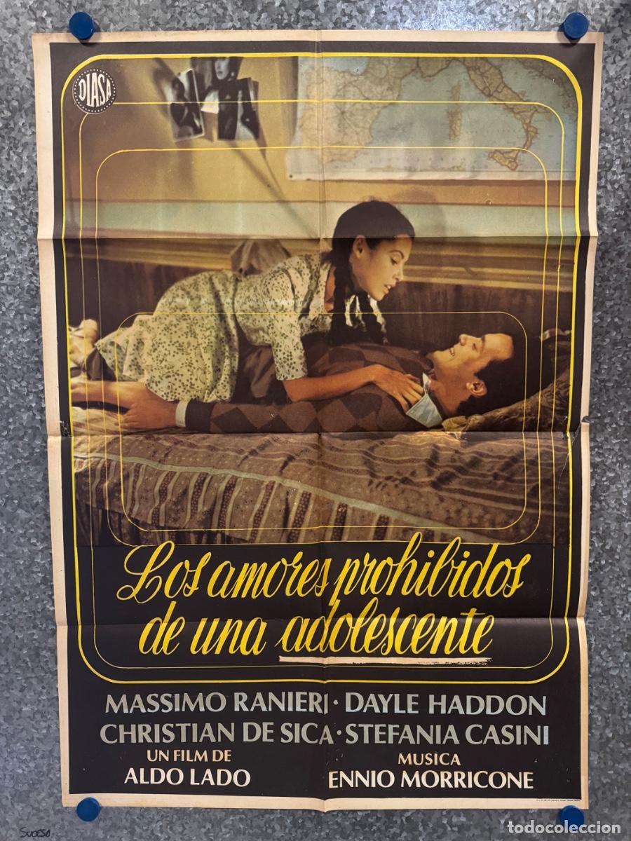 Cine: Los amores prohibidos de una adolescente, Massimo Ranieri , Dayle Haddon, A&ntilde;o 1978, POSTER ORIGINAL