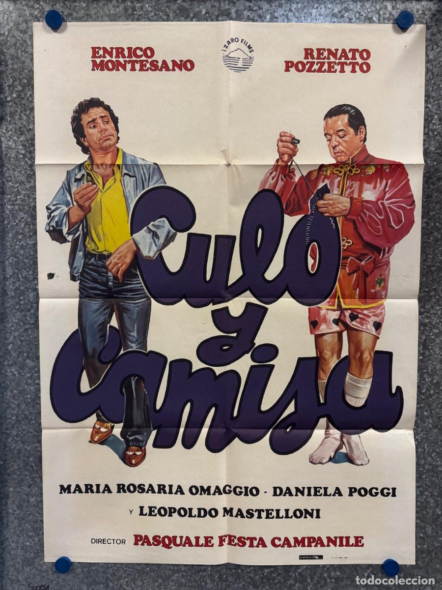 Cinema: Culo y camisa, Enrico Montesano , Renato Pozzetto, A&ntilde;o 1982, POSTER ORIGINAL