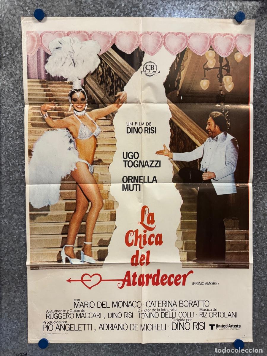 Cine: La chica del atardecer, Ugo Tognazzi , Ornella Muti, A&ntilde;o 1979, POSTER ORIGINAL