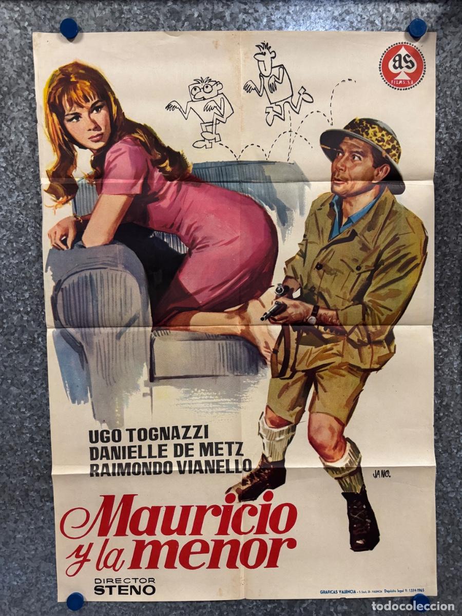 Cine: Mauricio y la menor, Ugo Tognazzi , Danielle de Metz, A&ntilde;o 1965, POSTER ORIGINAL