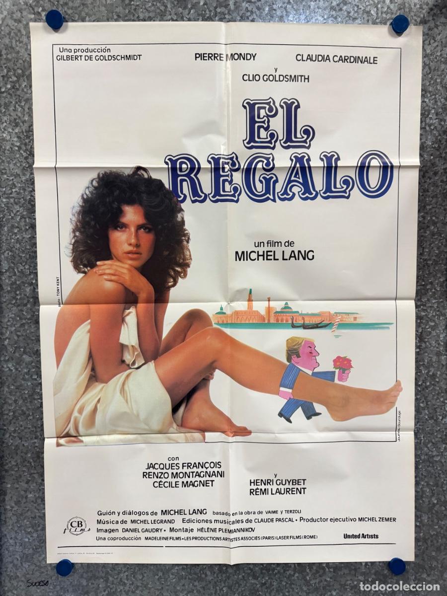Cine: El regalo, Pierre Mondy , Claudia Cardinale, A&ntilde;o 1982, POSTER ORIGINAL