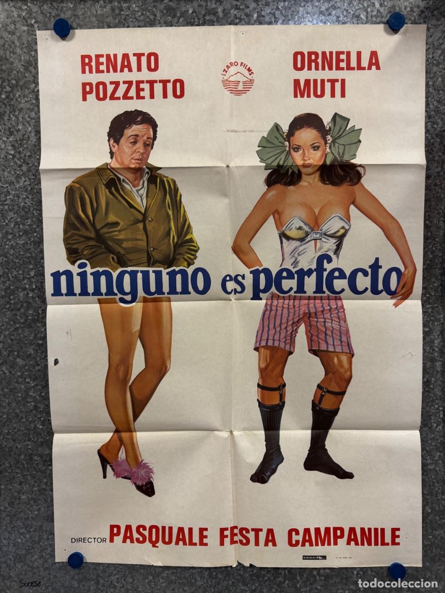 Cine: Ninguno es perfecto, Ornella Muti, Renato Pozzetto, A&ntilde;o 1982, POSTER ORIGINAL