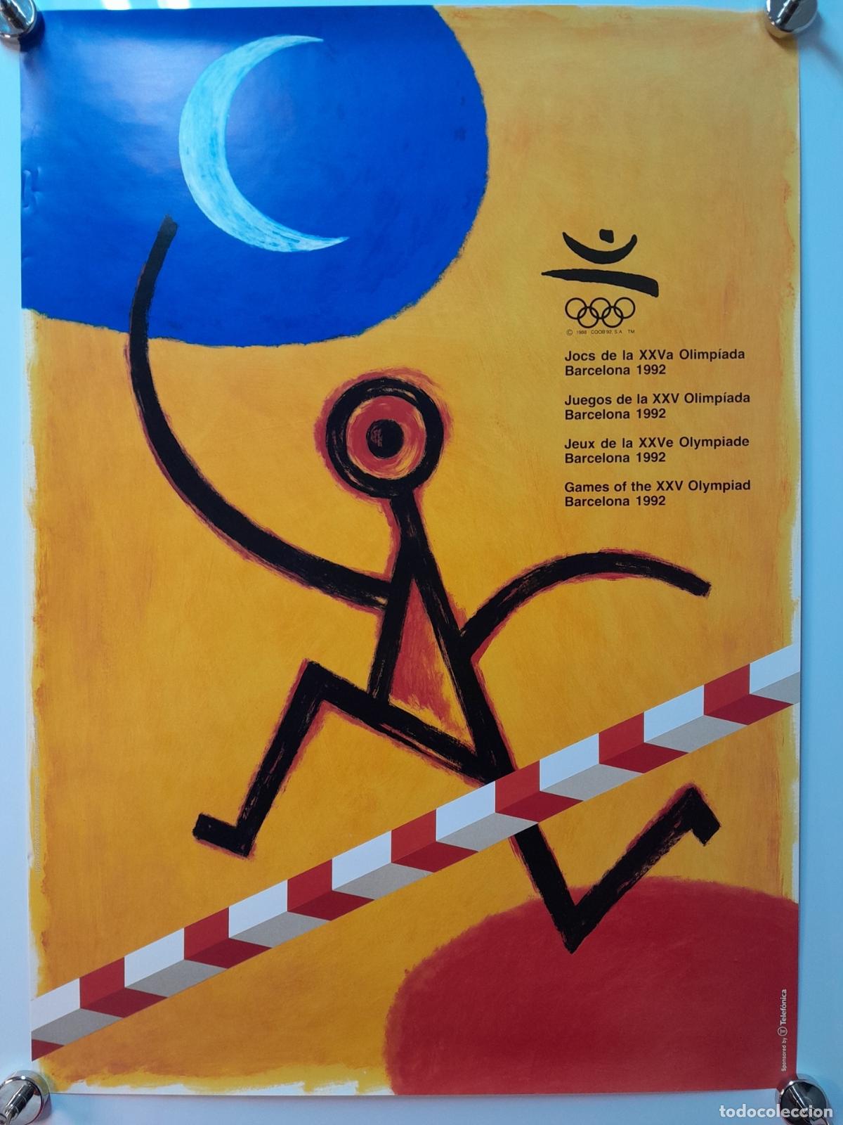 Cine: CARTEL OFICIAL DE LOS JUEGOS OL&Iacute;MPICOS DE BARCELONA 1992, DISE&Ntilde;O DE PERET. SIGLO XX