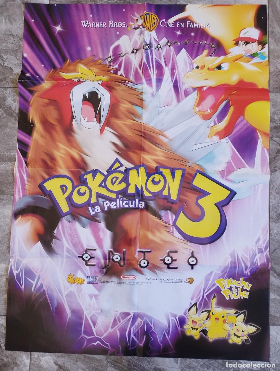 Cine: POSTER POKEMON 3 LA PELICULA WARNER BROS 2001 NINTENDO