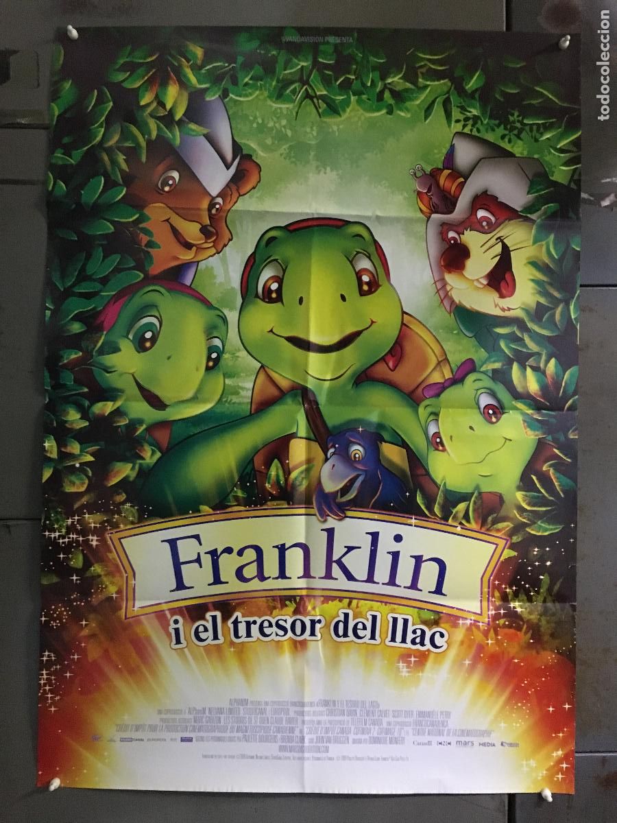 Cine: AFF44 FRANKLIN Y EL TESORO DEL LAGO ANIMACION POSTER ORIGINAL 70X100 AVANCE ESTRENO en catal&aacute;n h1