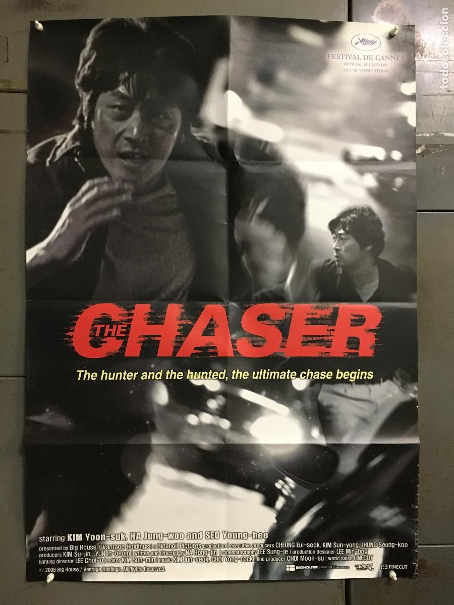 Cine: AFF46 CHASER KIM YOON-SEOK HA JUNG-WOO SEO YOUNG-HEE POSTER ORIGINAL 70X100 ESTRENO h0