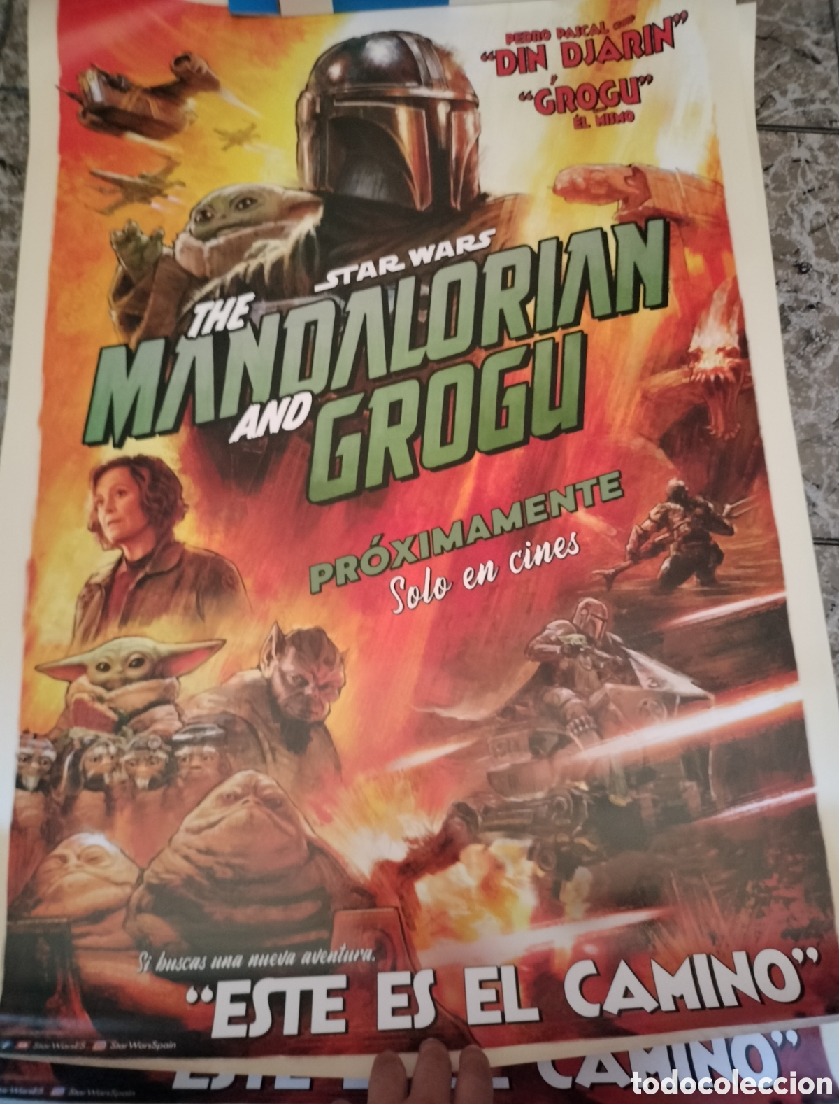 Cine: Poster Original Star Wars Mandaloriano y Grogu 100x70