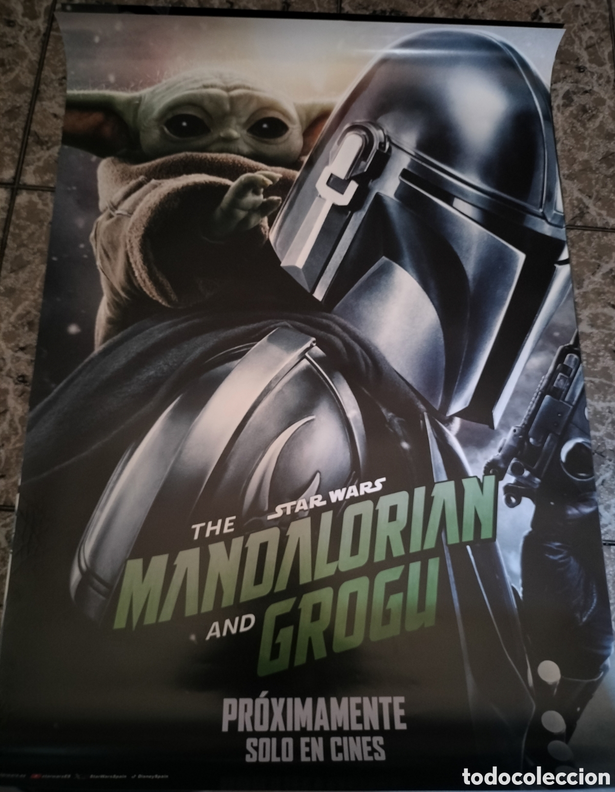 Cine: Poster Original Star Wars Mandaloriano y Grogu 100x70