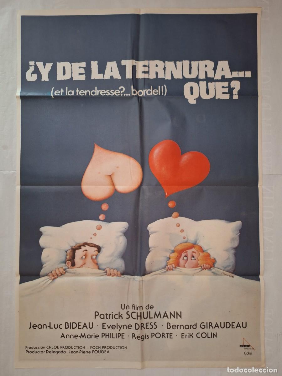Cinema: ANTIGUO CARTEL CINE FRANCES Y DE LA TERNURA QUE PATRICK SCHULMANN P-1898 RV