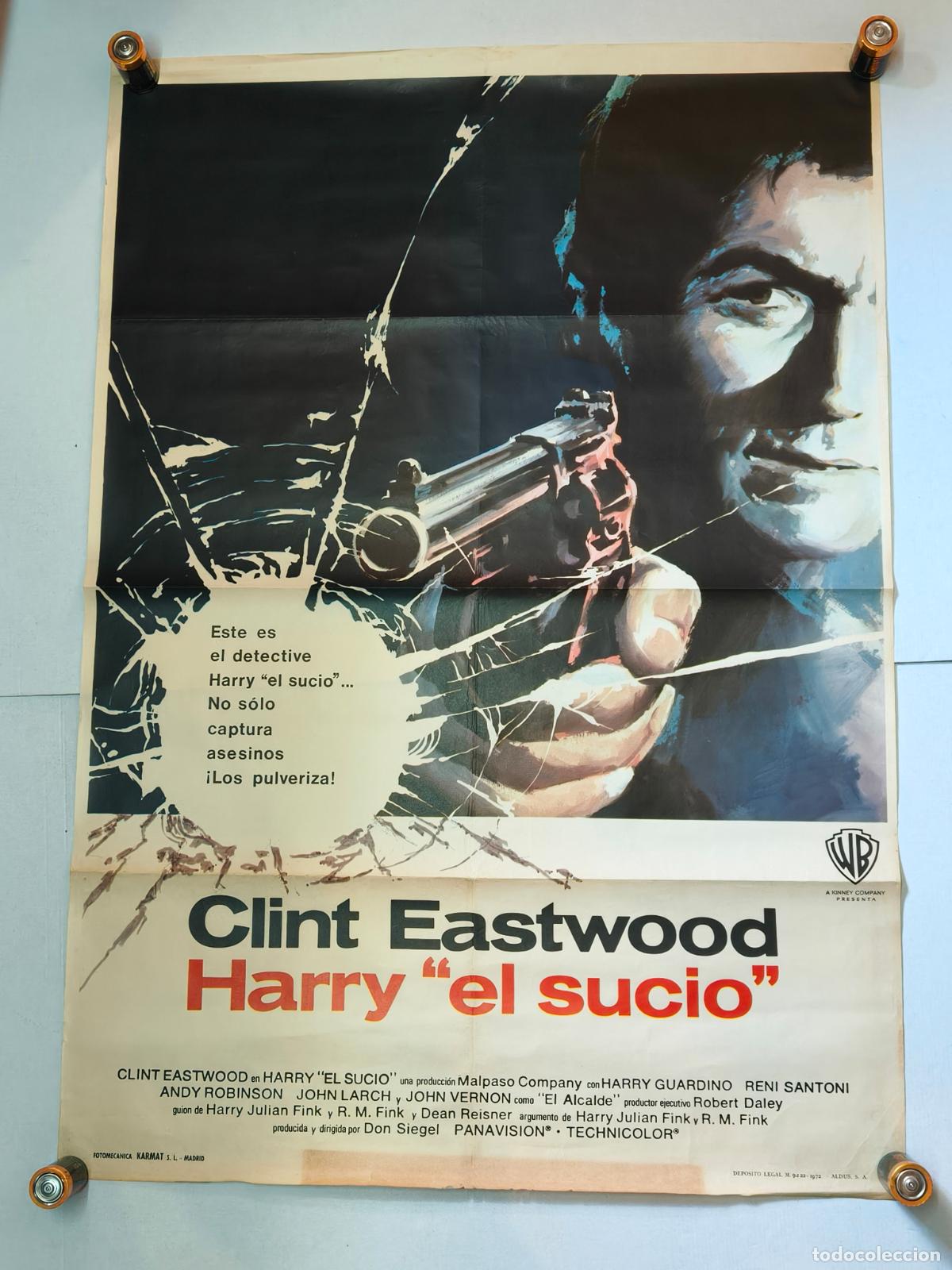 Cinema: CLINT EASTWOOD HARRY EL SUCIO CARTEL DE CINE 1972
