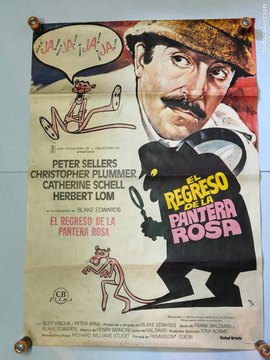 Cine: EL REGRESO DE LA PANTERA ROSA CARTEL DE CINE 1976
