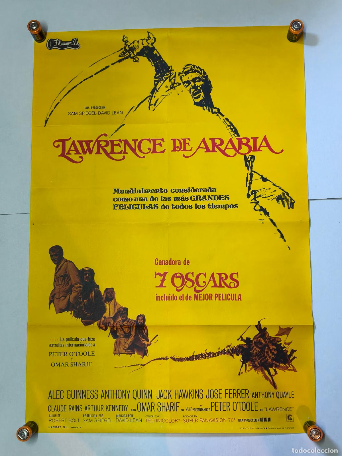 Cine: LAWRENCE DE ARABIA CARTEL DE CINE 1975