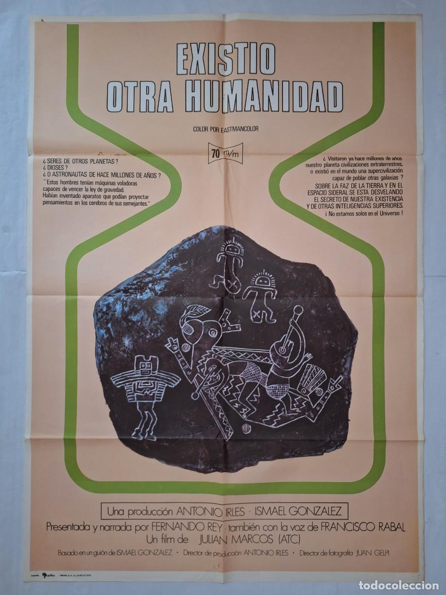 Cine: ANTIGUO CARTEL CINE EXISTIO OTRA HUMANIDAD A&Ntilde;O 1975 P-1904 RV