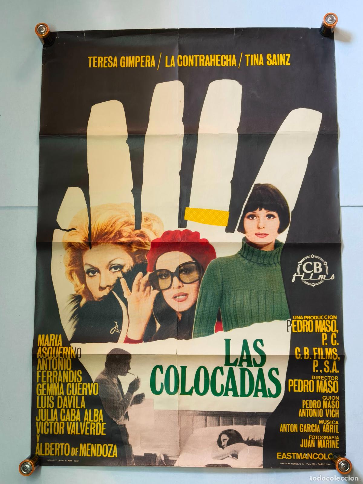 Cine: LAS COLOCADAS CARTEL DE CINE 1972