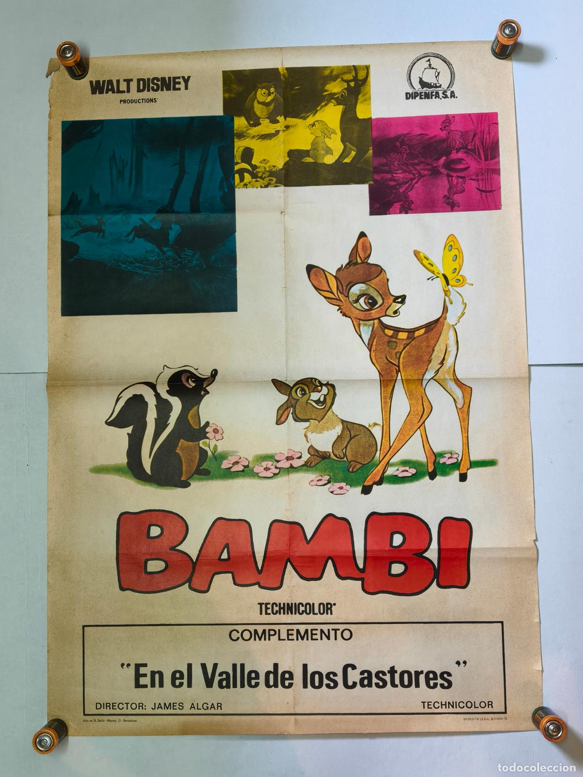 Cine: WALT DISNEY BAMBI DE CINE 1970