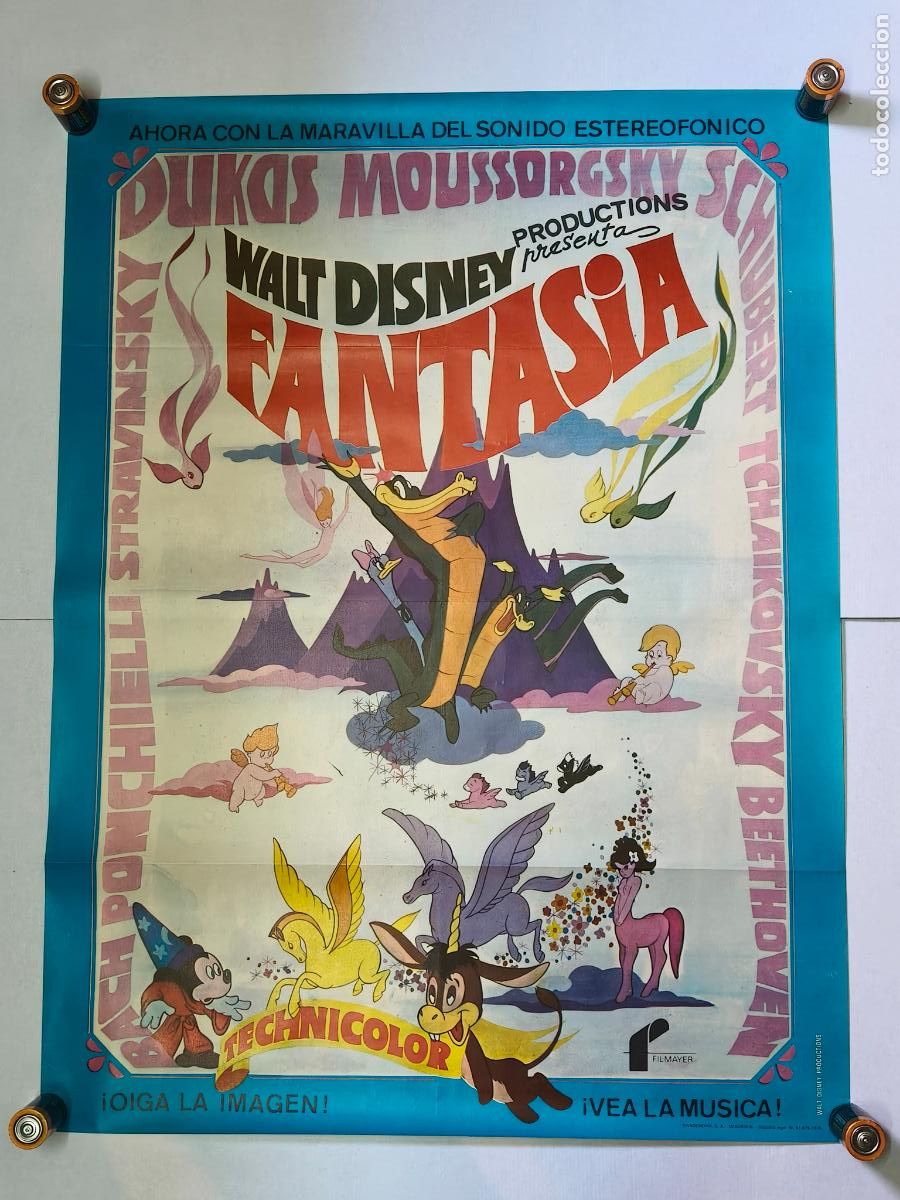 Cine: WALT DISNEY FANTASIA CARTEL DE CINE 1976