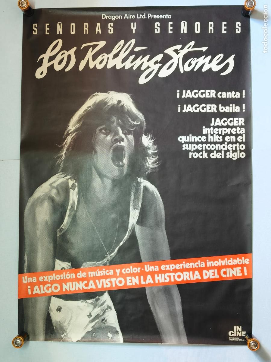 Cine: SE&Ntilde;ORAS Y SE&Ntilde;ORES LOS ROLLING STONES CARTEL DE CINE 1979