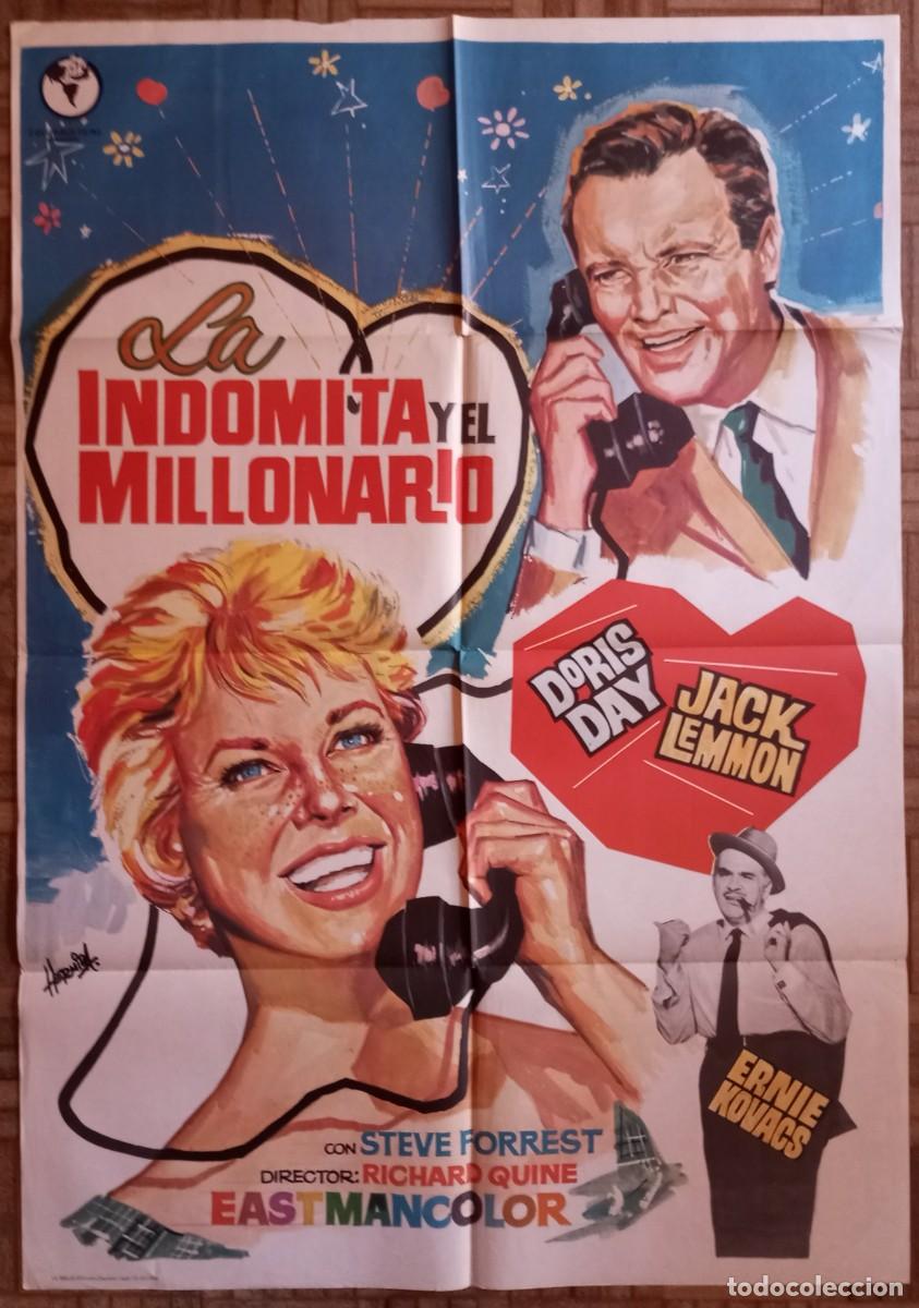 Cine: LA IND&Oacute;MITA Y EL MILLONARIO. POSTER ESTRENO. DORIS DAY, JACK LEMMON, ERNIE KOVACS