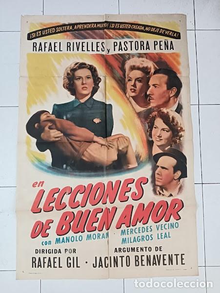 Cine: EPX 0464 LECCIONES BUEN AMOR PASTORA PE&Ntilde;A RAFAEL RIVELLES RAFAEL GIL POSTER ORIG USA 70X105 en ESPA