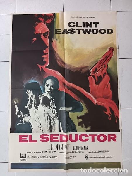 Cine: VKD 2206 EL SEDUCTOR CLINT EASTWOOD POSTER ORIGINAL 70X100 ESTRENO