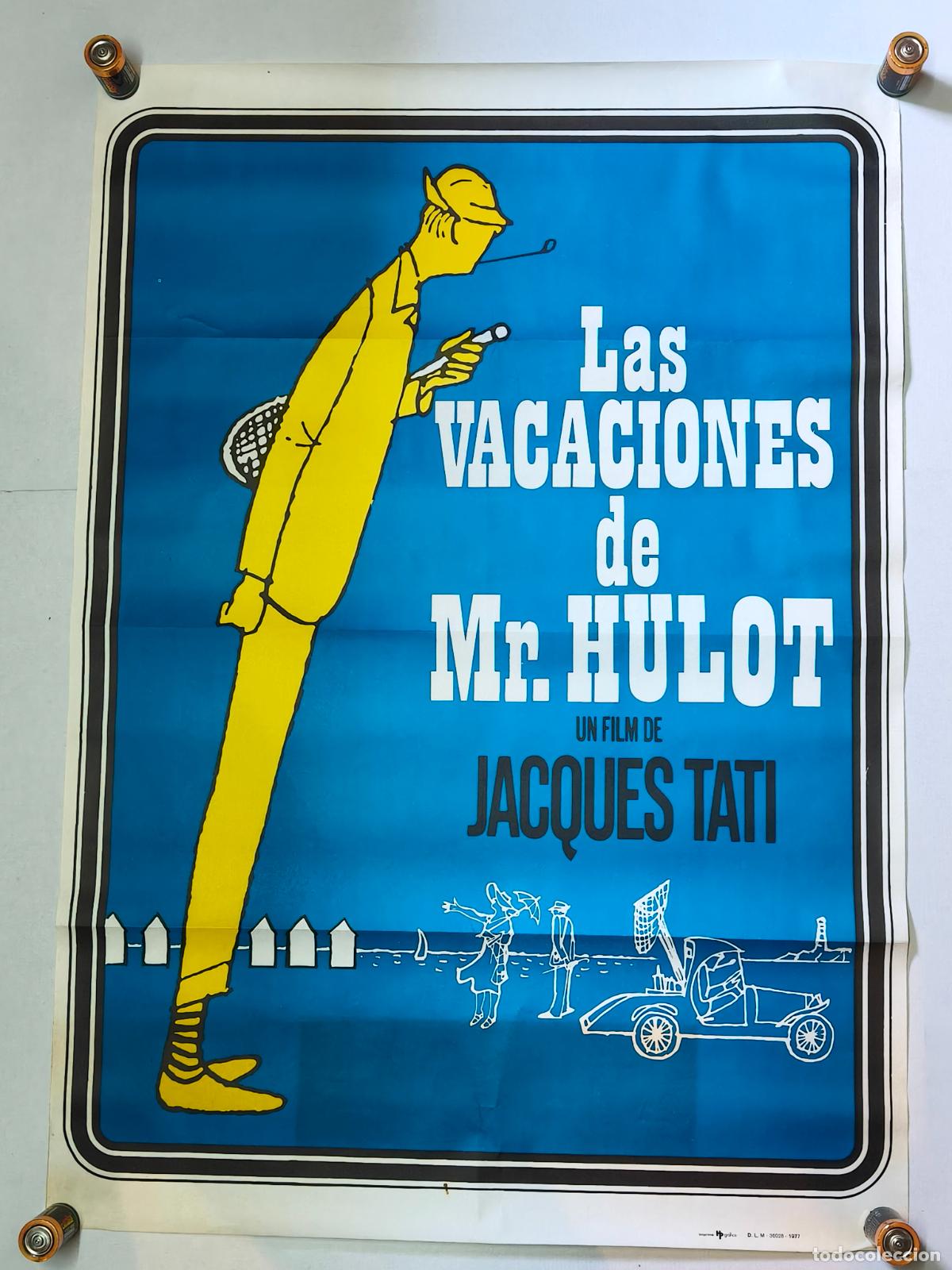 Cine: LAS VACACIONES DE MR HULOT CARTEL DE CINE 1977