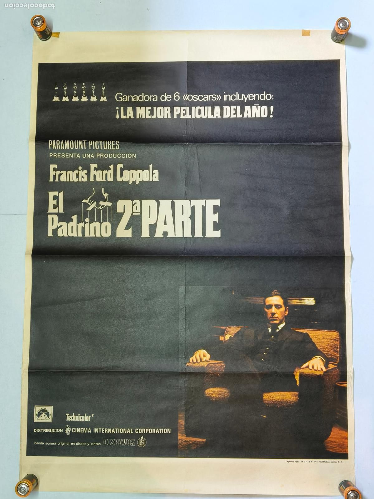 Cine: El PADRINO 2&deg; PARTE CARTEL DE CINE 1975