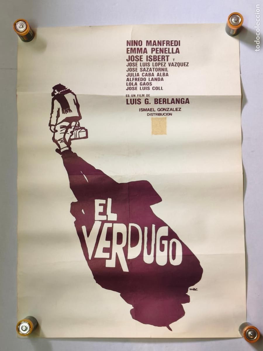 Cine: EL VERDUGO LUIS BERLANGA CARTEL DE CINE