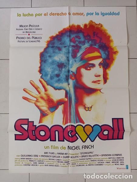 Cine: SMP 2315 STONEWALL NIGEL FINCH CULT GAY POSTER ORIGINAL 70X100 ESTRENO