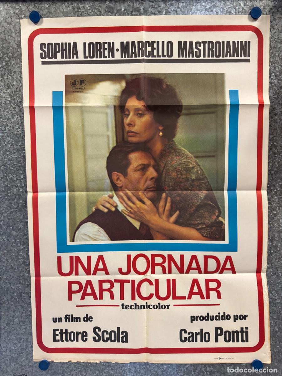 Cine: Una jornada particular, Sofia Loren, Marcello Mastroianni, A&ntilde;o 1977, POSTER ORIGINAL