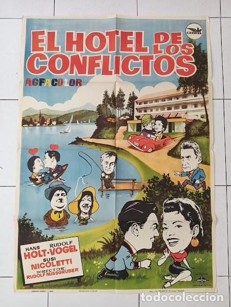 Cine: SMP 2326 EL HOTEL DE LOS CONFLICTOS HANS HOLT RUDOLF VOGEL POSTER ORIGINAL 70X100 ESTRENO