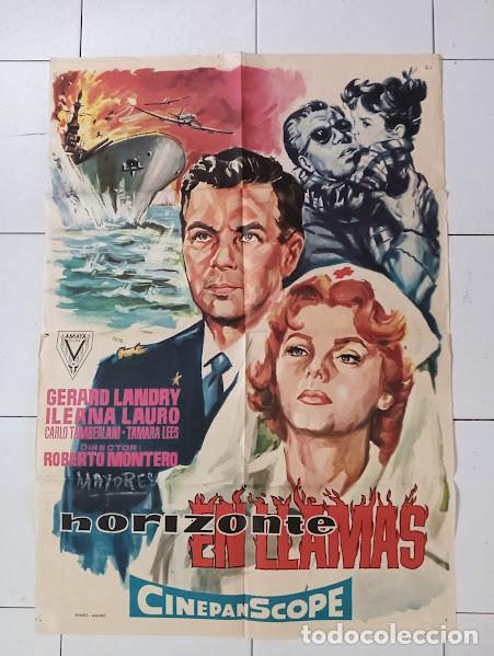 Cine: SMP 2331 HORIZONTE EN LLAMAS GERARD LANDRY POSTER ORIGINAL 70X100 ESTRENO