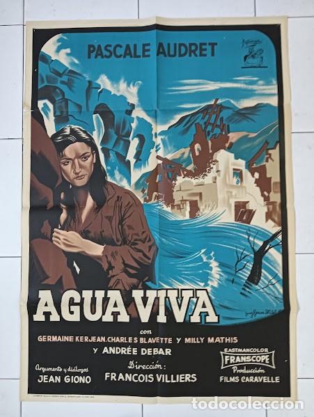 Cine: SMP 2342 AGUA VIVA PASCALE AUDRET FRAN&Ccedil;OIS VILLERS POSTER ORIGINAL 70X100 ESTRENO