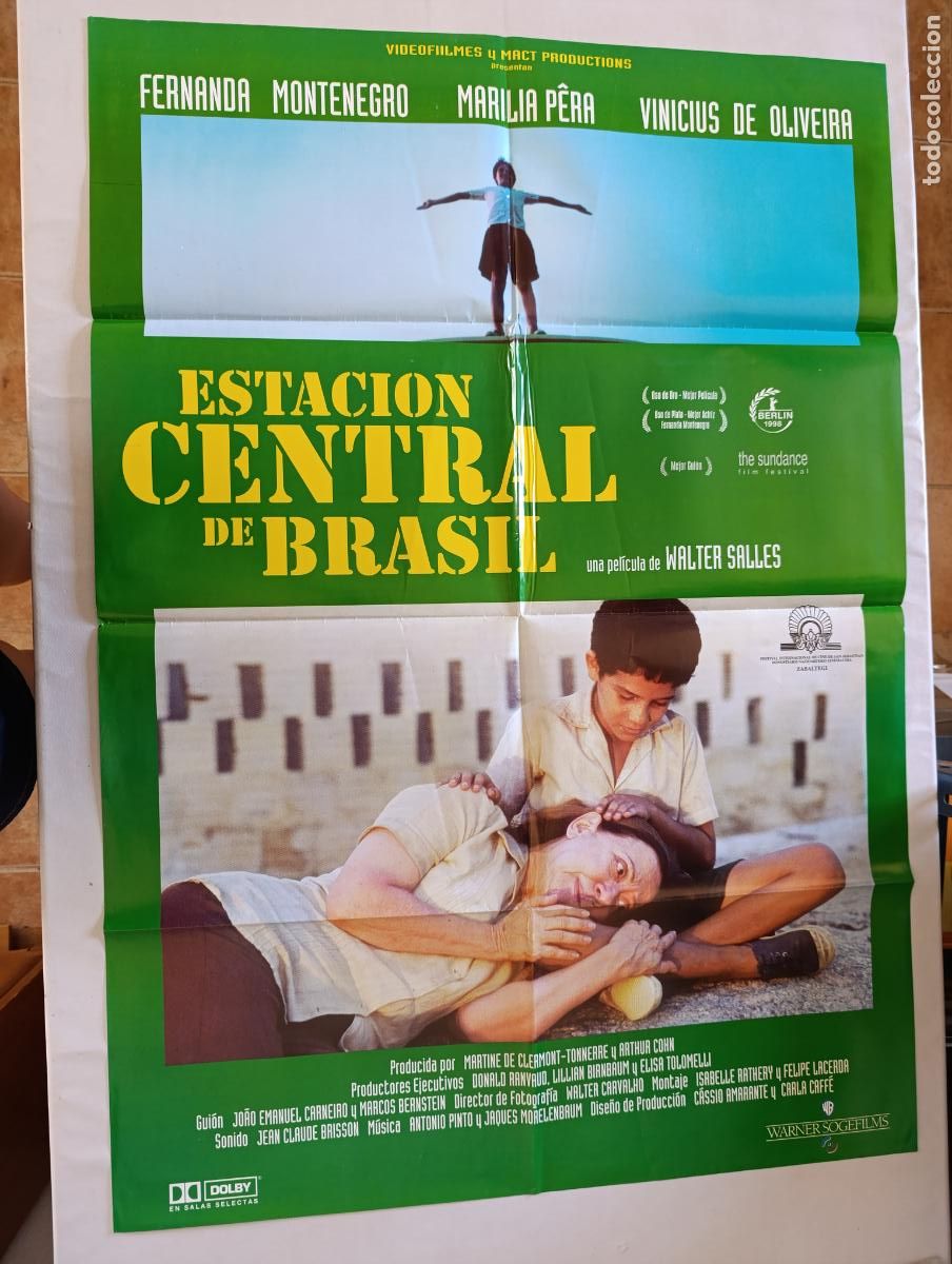 Cine: POSTER ORIGINAL ESTACION CENTRAL DE BRASIL - 96 X 67 CM - WALTER SALLES (387)
