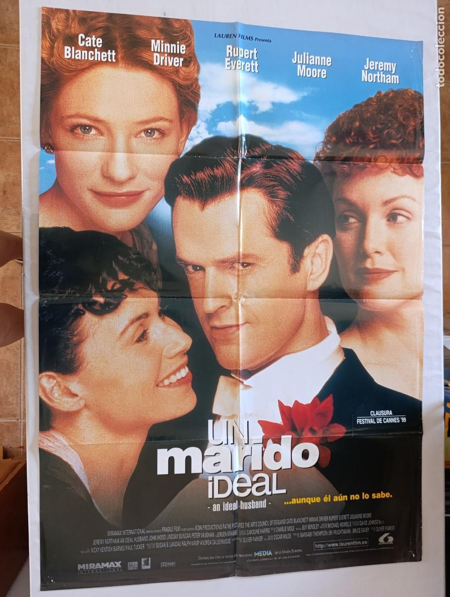 Cine: POSTER ORIGINAL UN MARIDO IDEAL - 97 X 68 CM - CATE BLANCHETT (387)