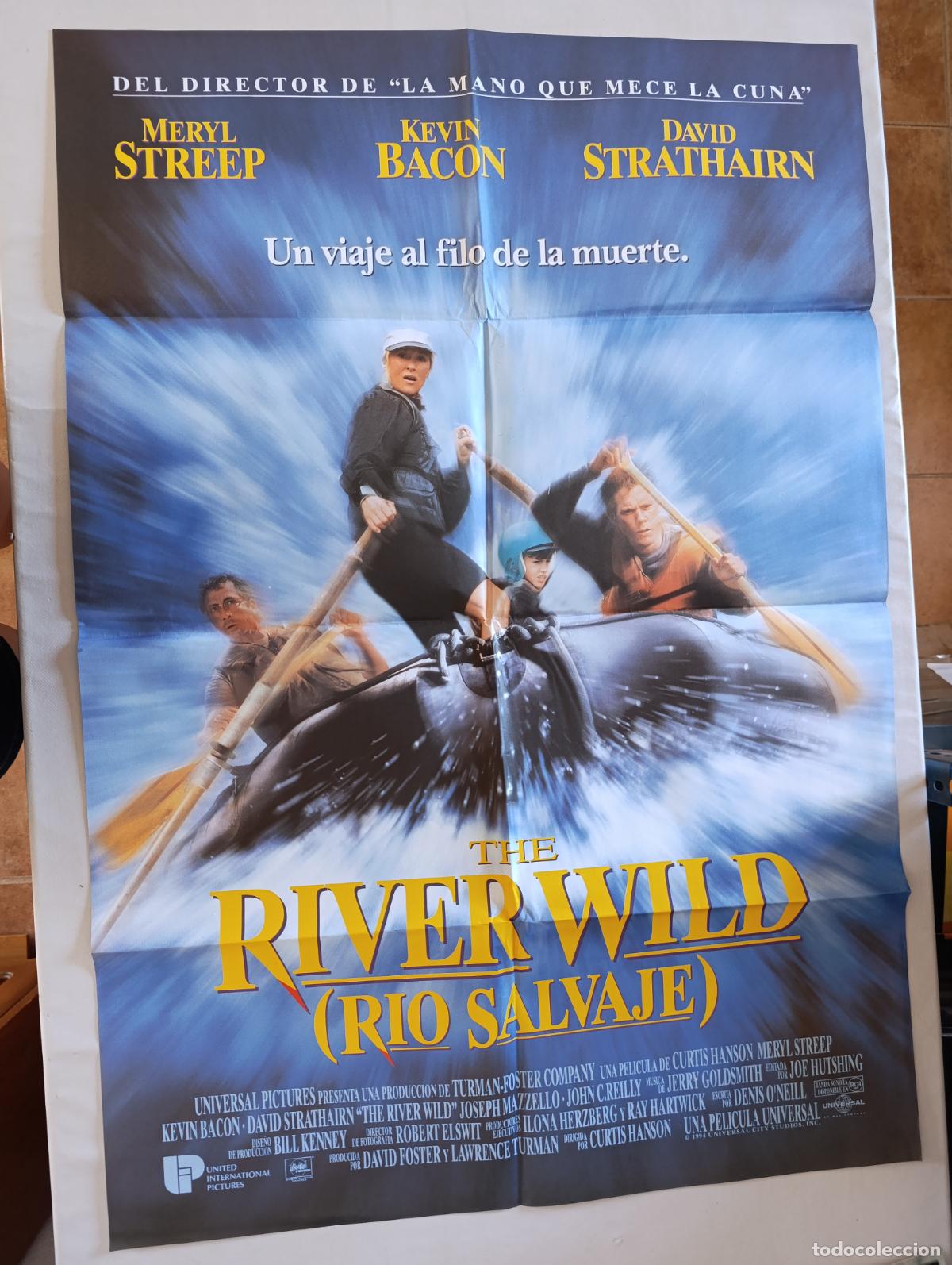 Cine: POSTER ORIGINAL THE RIVER WILD - 98 X 67 CM - MERYL STREEP (387)
