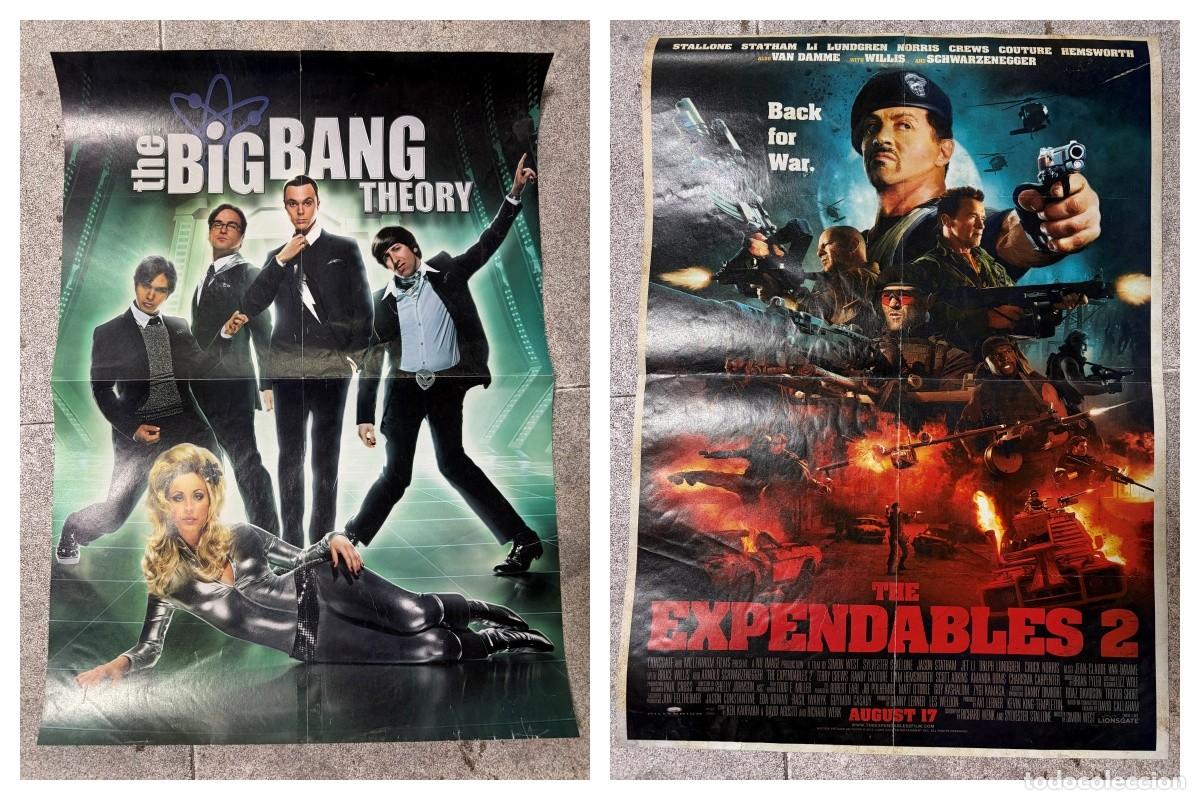 Cine: DOBLE POSTER DE CINE - THE BIG BANG THEORY / THE EXPENDABLES 2 - MEDIDAS APROX.: 57 X 41 CM
