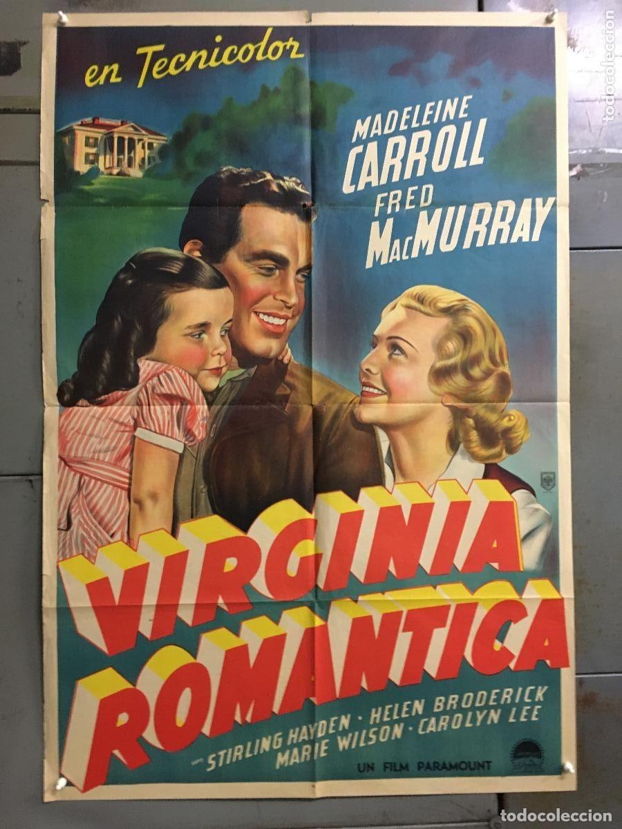 Cine: PJE 0425 VIRGINIA MADELEINE CARROLL FRED MACMURRAY POSTER ORIGINAL 75X110 ARGENTINO LITOGRAFIA