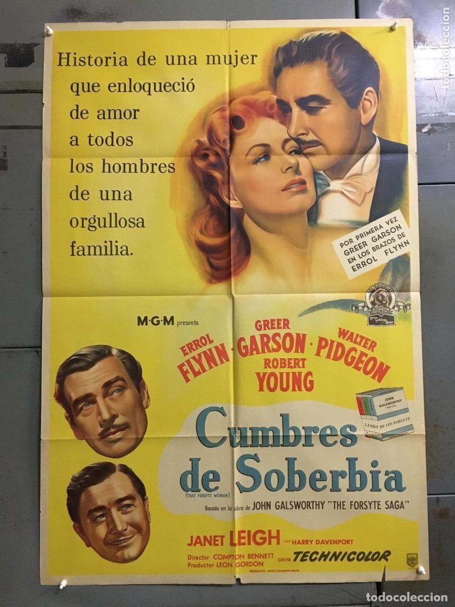 Cine: PJE 0427 LA DINASTIA DE LOS FORSYTE ERROL FLYNN GREER GARSON POSTER ORIG ARGENTINO 75X110 LITOGRAFIA
