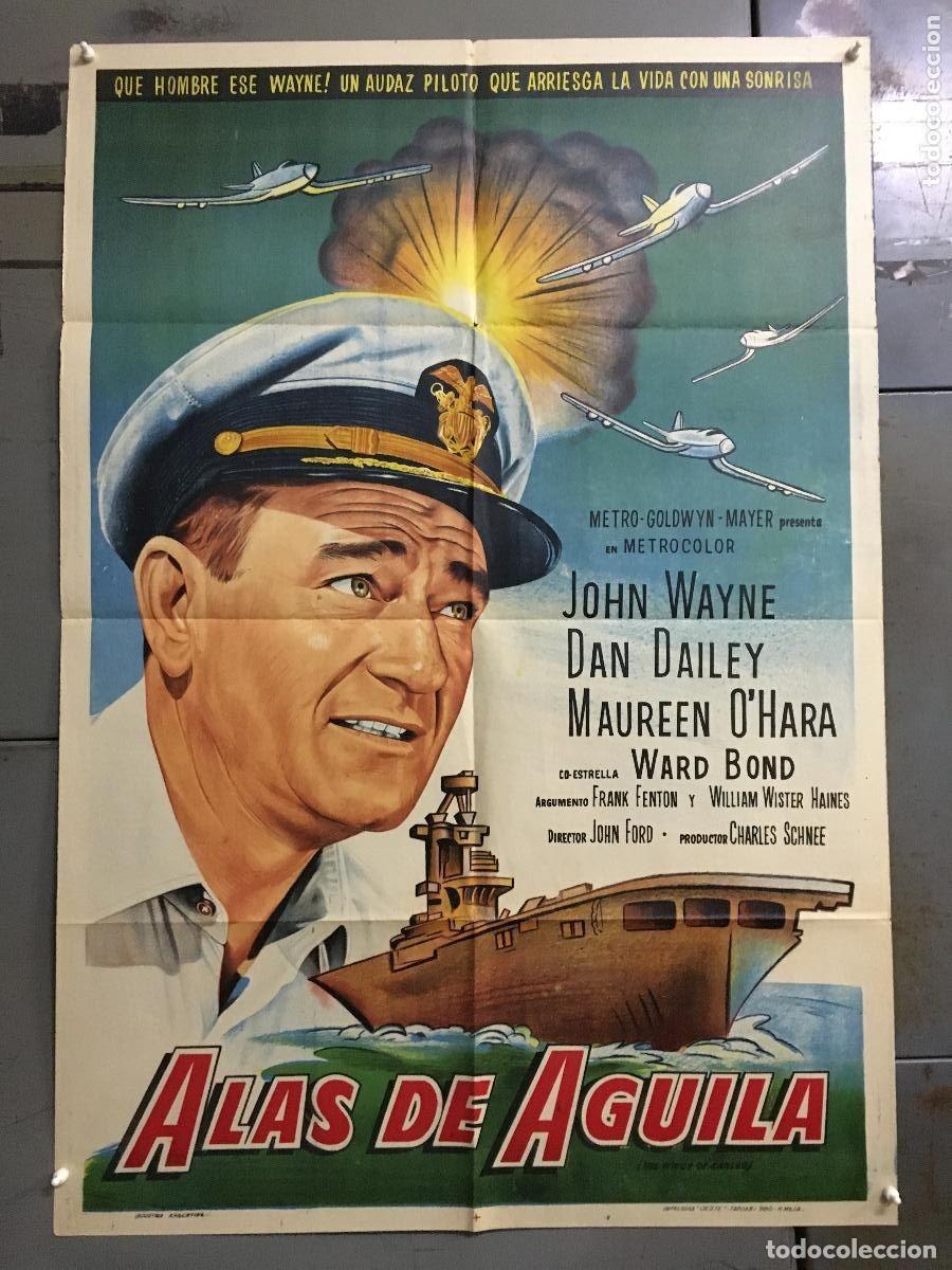 Cine: PJE 0429 ESCRITO BAJO EL SOL JOHN WAYNE JOHN FORD POSTER ORIGINAL ARGENTINO 75X110 LITOGRAFIA