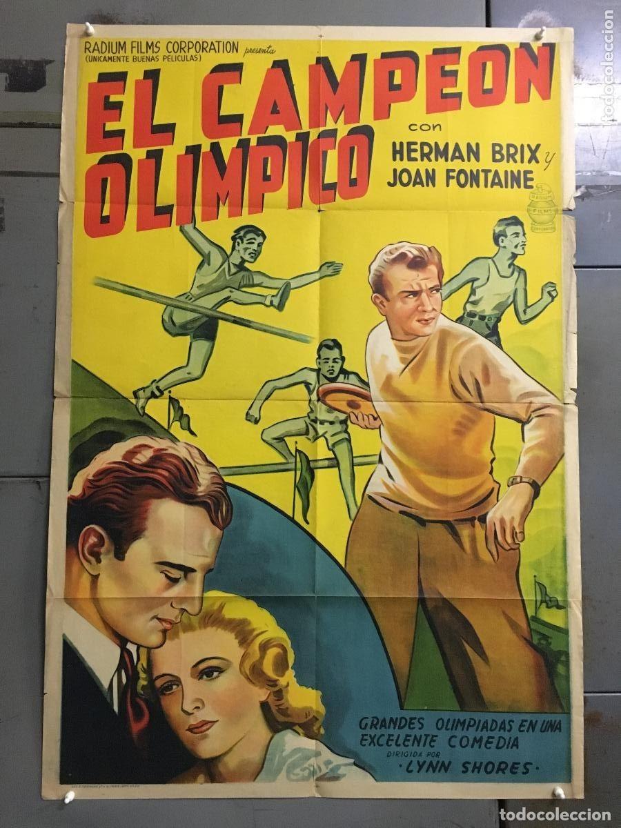 Cine: PJE 0430 CAMPEON OLIMPICO A Million To One HERMAN BRIX OLIMPIADAS DECATLON POSTER ORG ARG 75X110 LIT