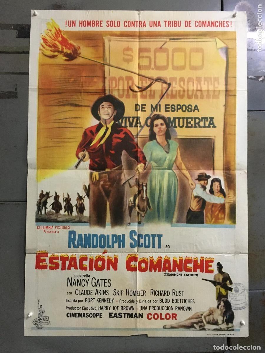 Cine: PJE 0435 COMANCHE STATION RANDOLPH SCOTT BOETTICHER POSTER ORIGINAL ARGENTINO 75X110