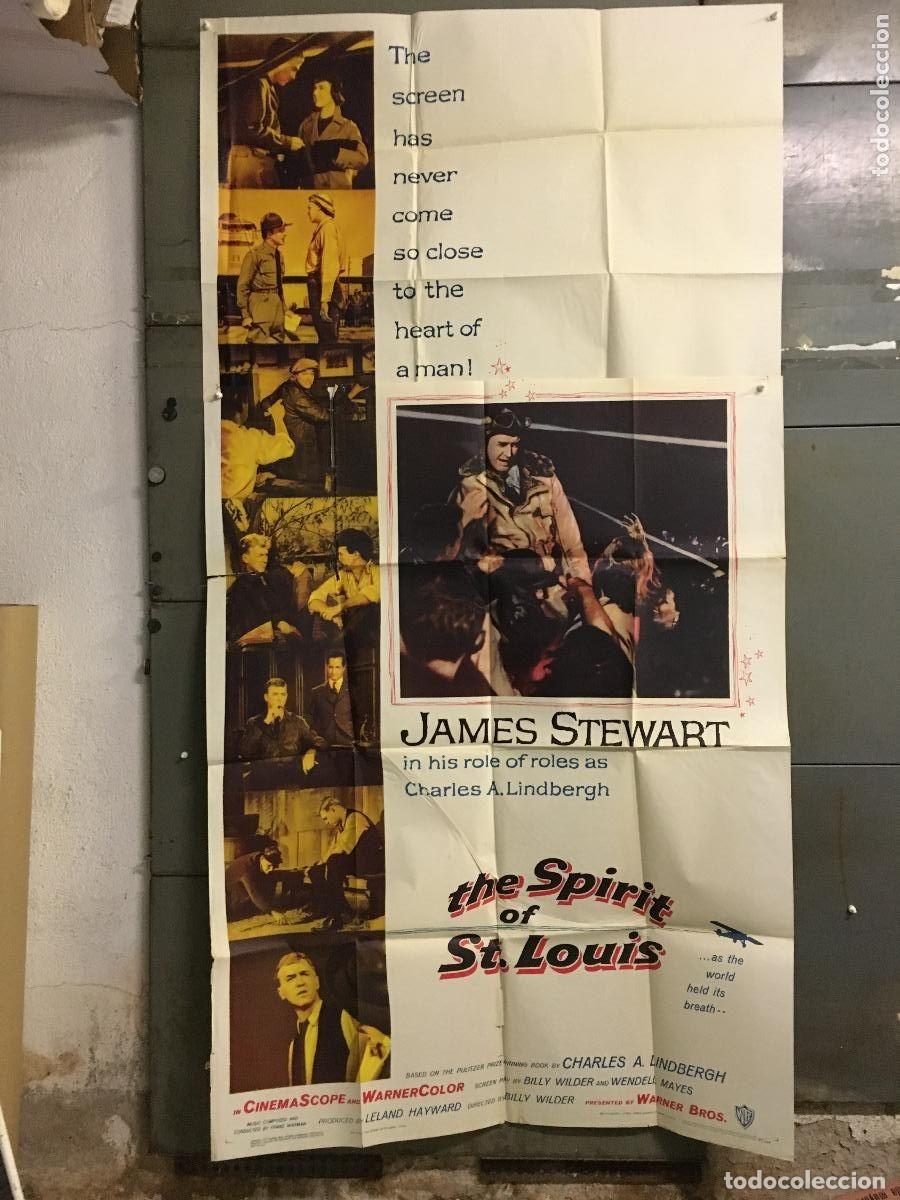 Cine: PJE 0438 EL HEROE SOLITARIO JAMES STEWART BILLY WILDER POSTER ORIGINAL 3 hojas USA 105X210