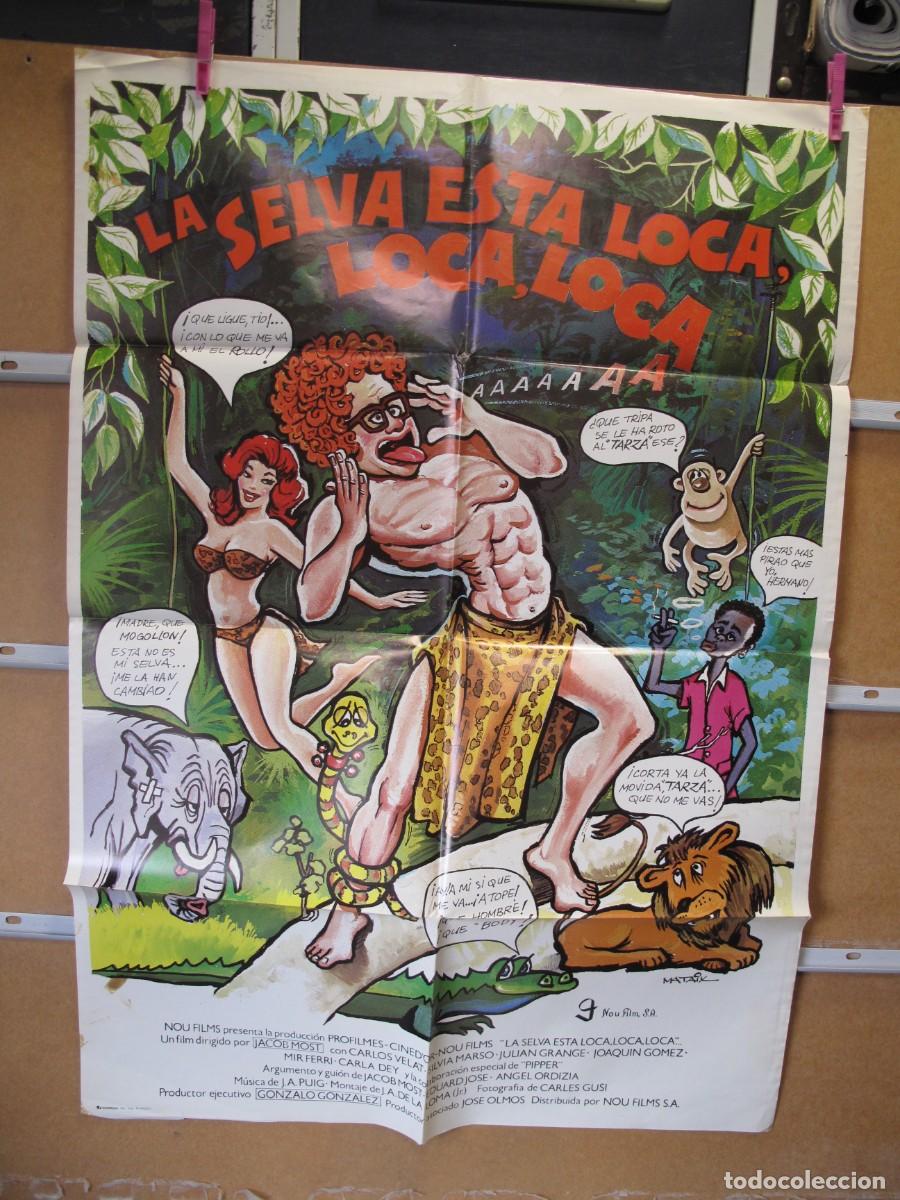 Cine: EN2421 LA SELVA ESTA LOCA LOCA POSTER ORIGINAL