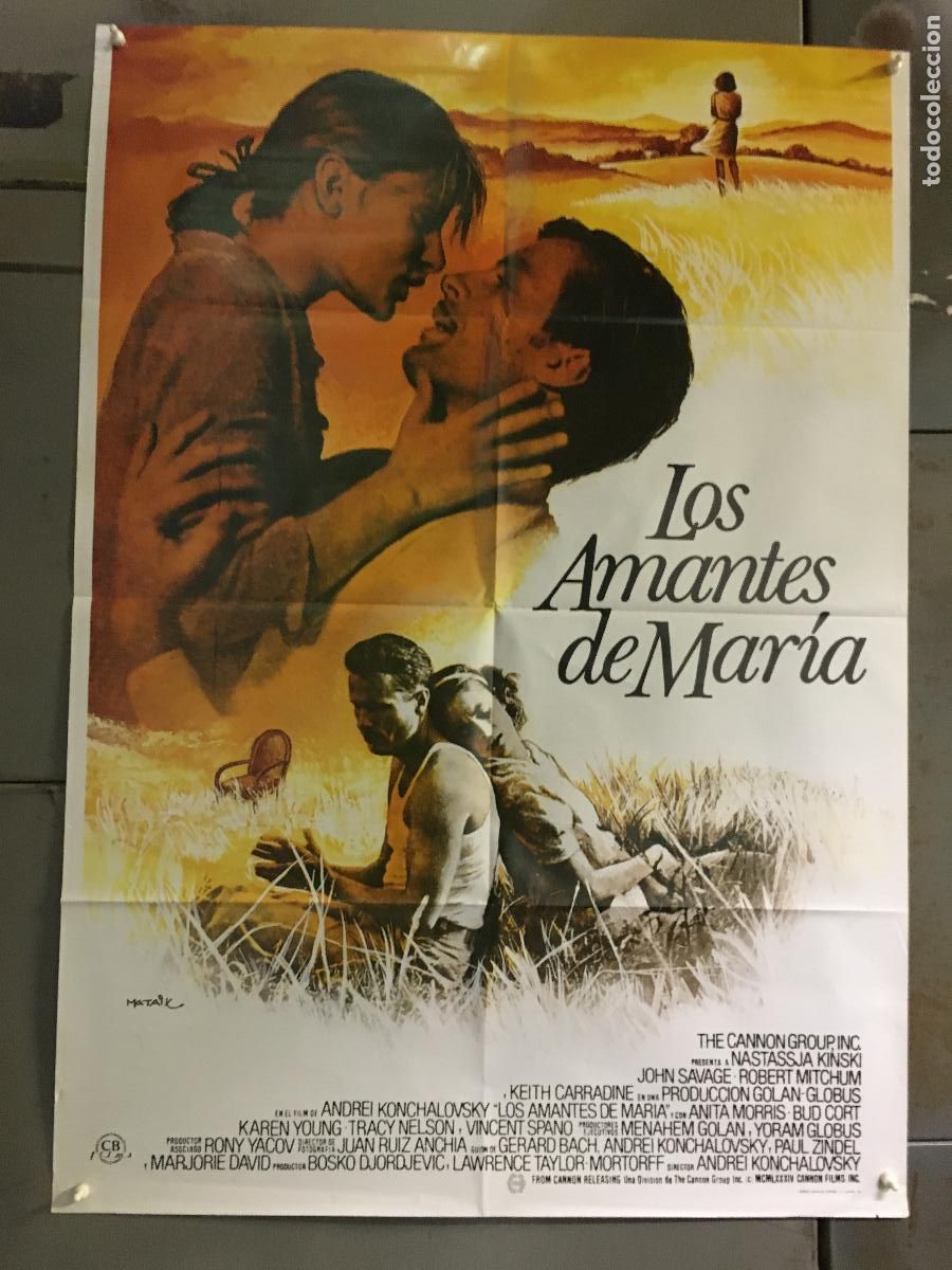Cine: AFF58 LOS AMANTES DE MARIA NASTASSJA KINSKI POSTER ORIGINAL 70X100 ESTRENO h2