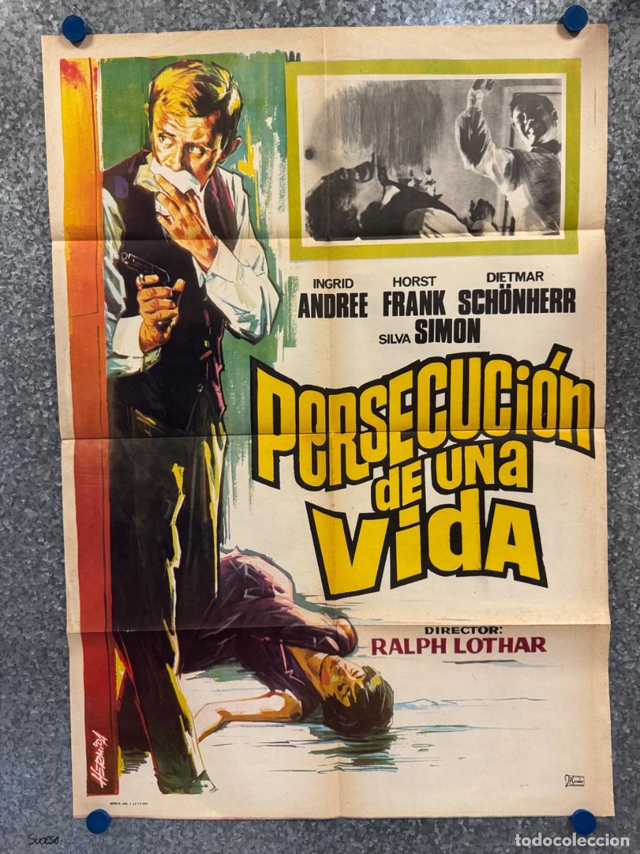Cine: Persecucion de una vida, Ingrid Andree , Horst Frank, A&ntilde;o 1968, POSTER ORIGINAL