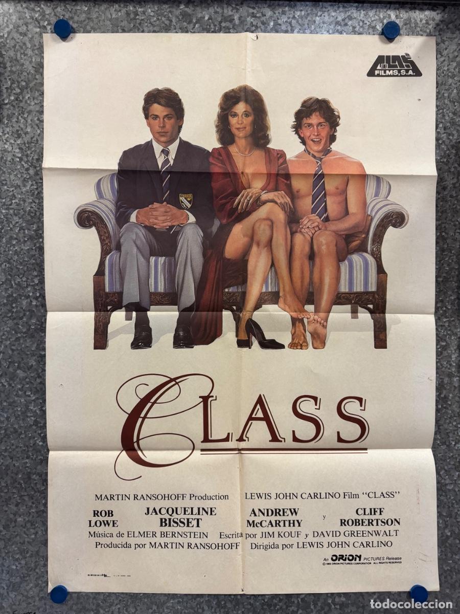 Cine: Class, Rob Lowe , Jacqueline Bisset, A&ntilde;o 1983, POSTER ORIGINAL