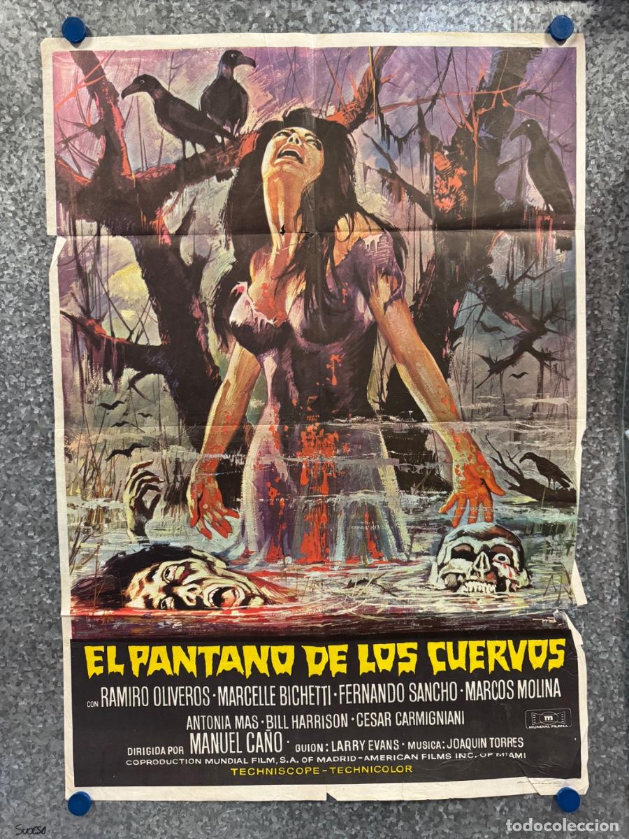 Cine: El pantano de los cuervos, Ramiro Oliveros , Marcelle Bichetti, A&ntilde;o 1973, POSTER ORIGINAL