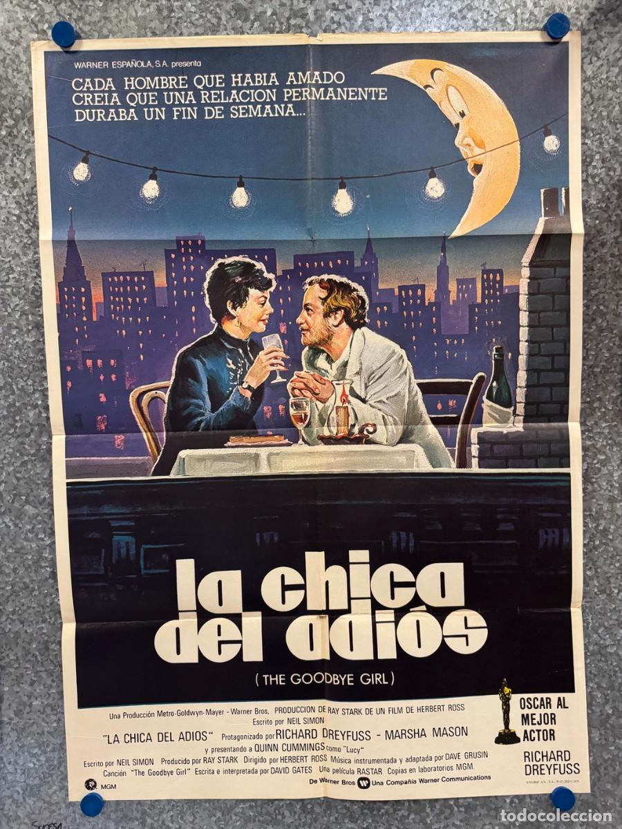 Cine: La chica del adios, Richard Dreyfuss , Marsha Mason, A&ntilde;o 1978, POSTER ORIGINAL