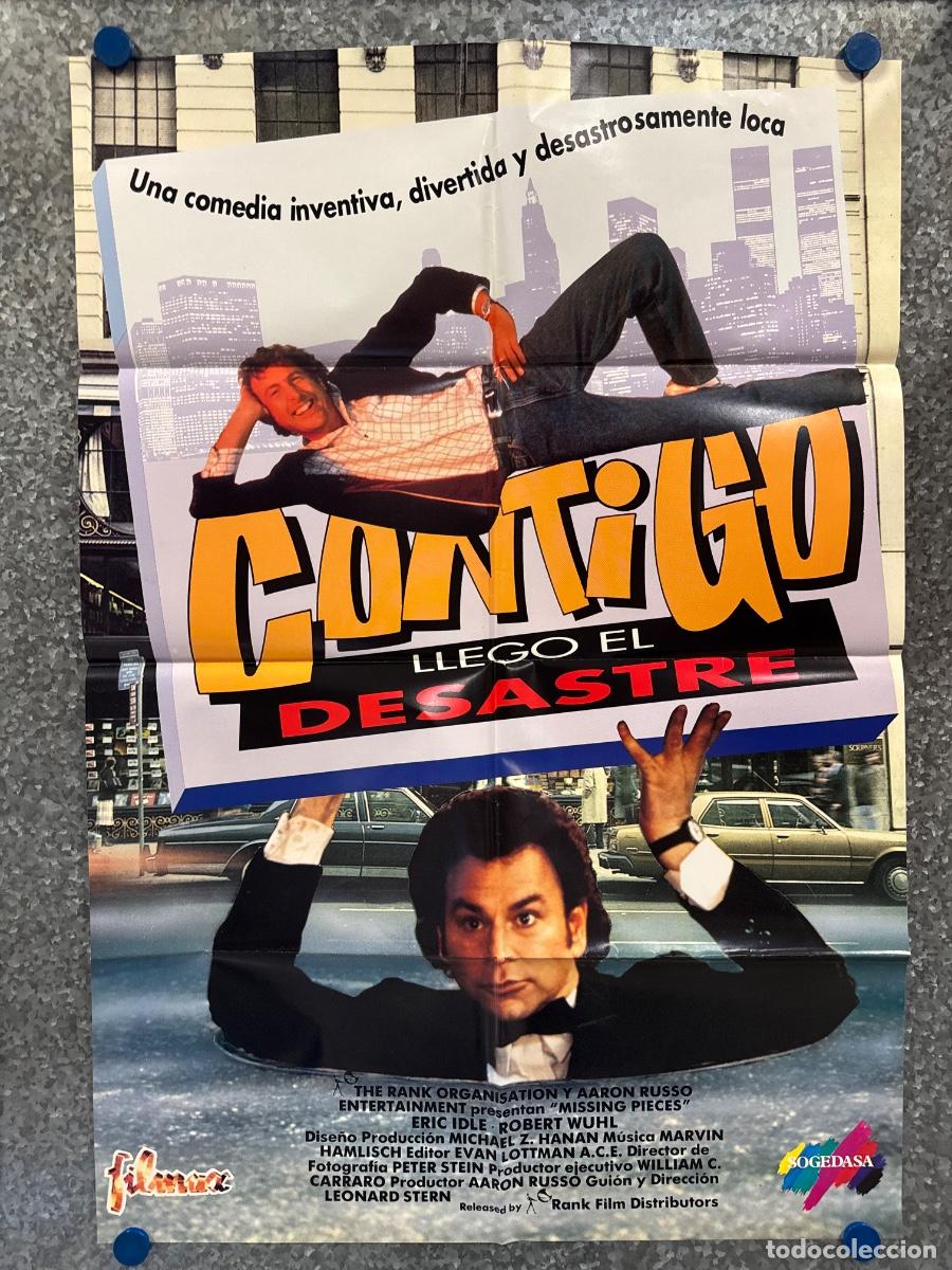 Cine: Contigo llego el desastre, Eric Idle, Robert Wuhl, POSTER ORIGINAL