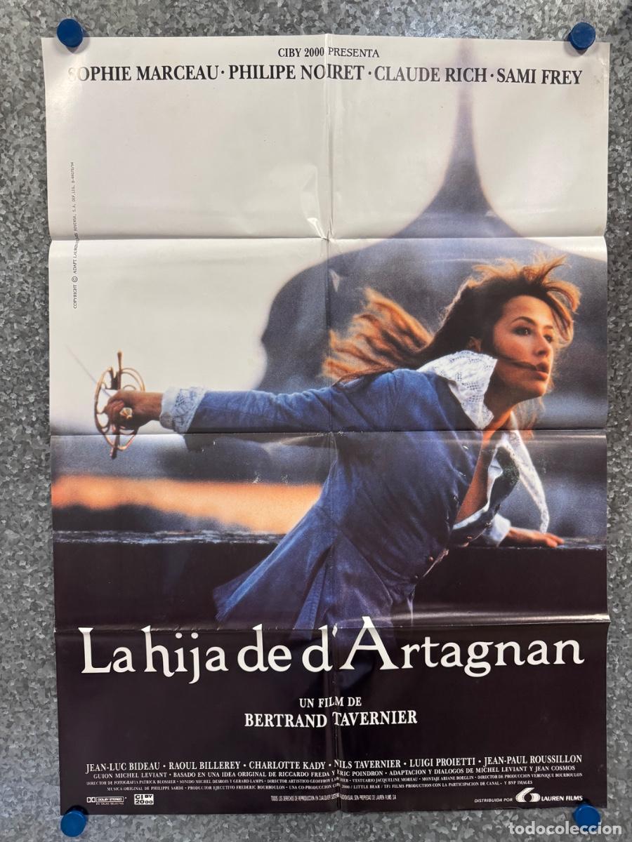 Cine: La hija de d&rsquo;Artagnan, Sophie Marceau, Philipe Noiret, POSTER ORIGINAL